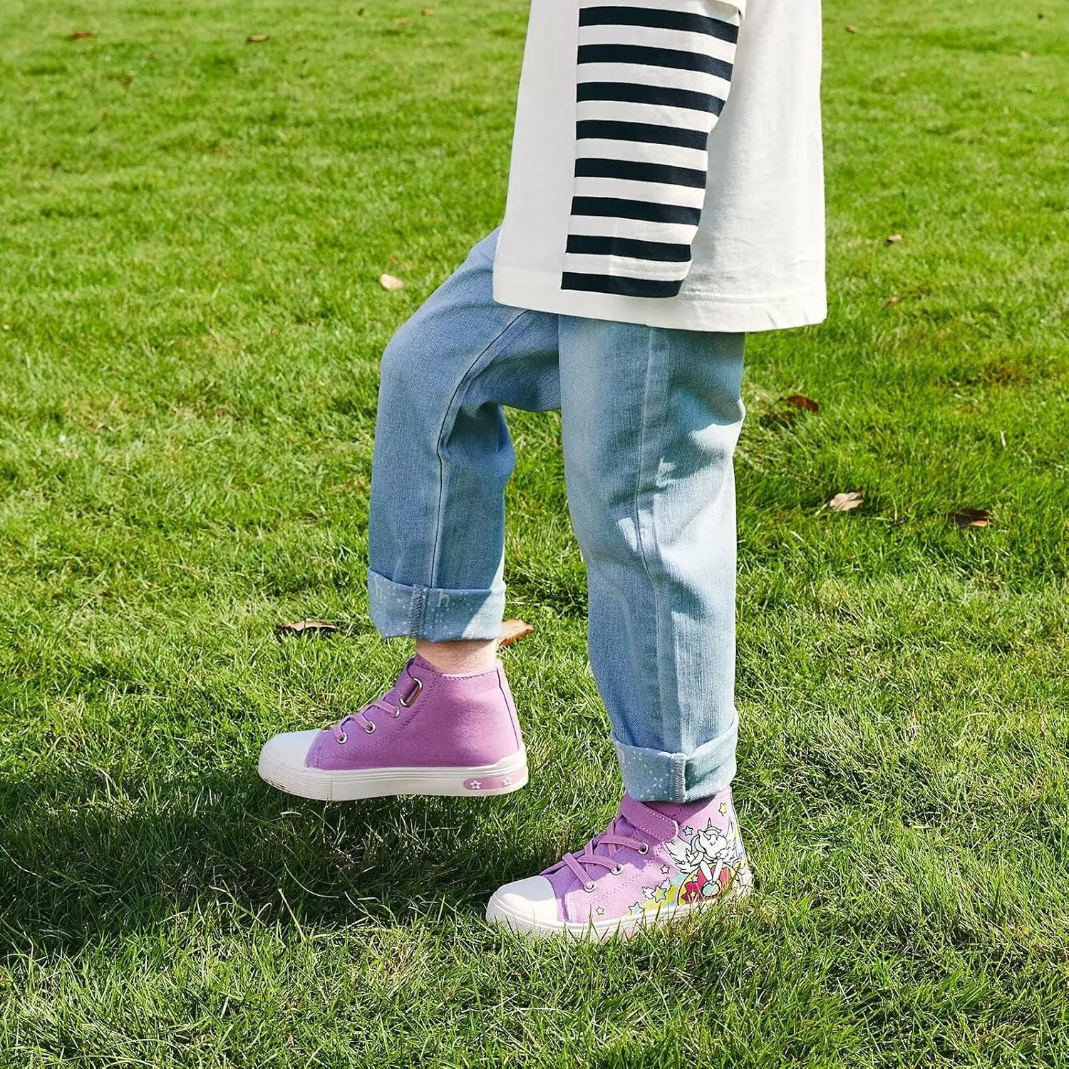 Boys Girls Light Up Sneakers Toddler Canvas High Top Fashion Sneaker Kids Casual Walking Shoes