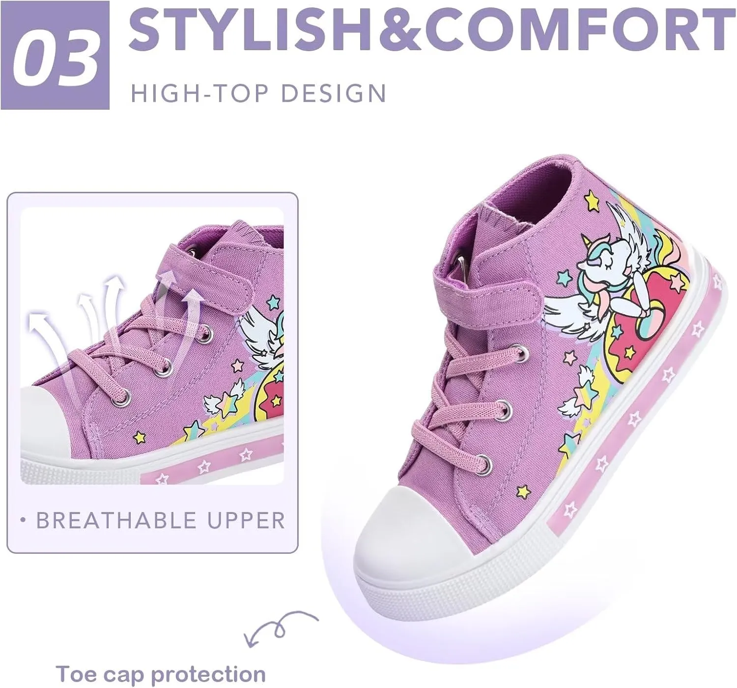 Boys Girls Light Up Sneakers Toddler Canvas High Top Fashion Sneaker Kids Casual Walking Shoes
