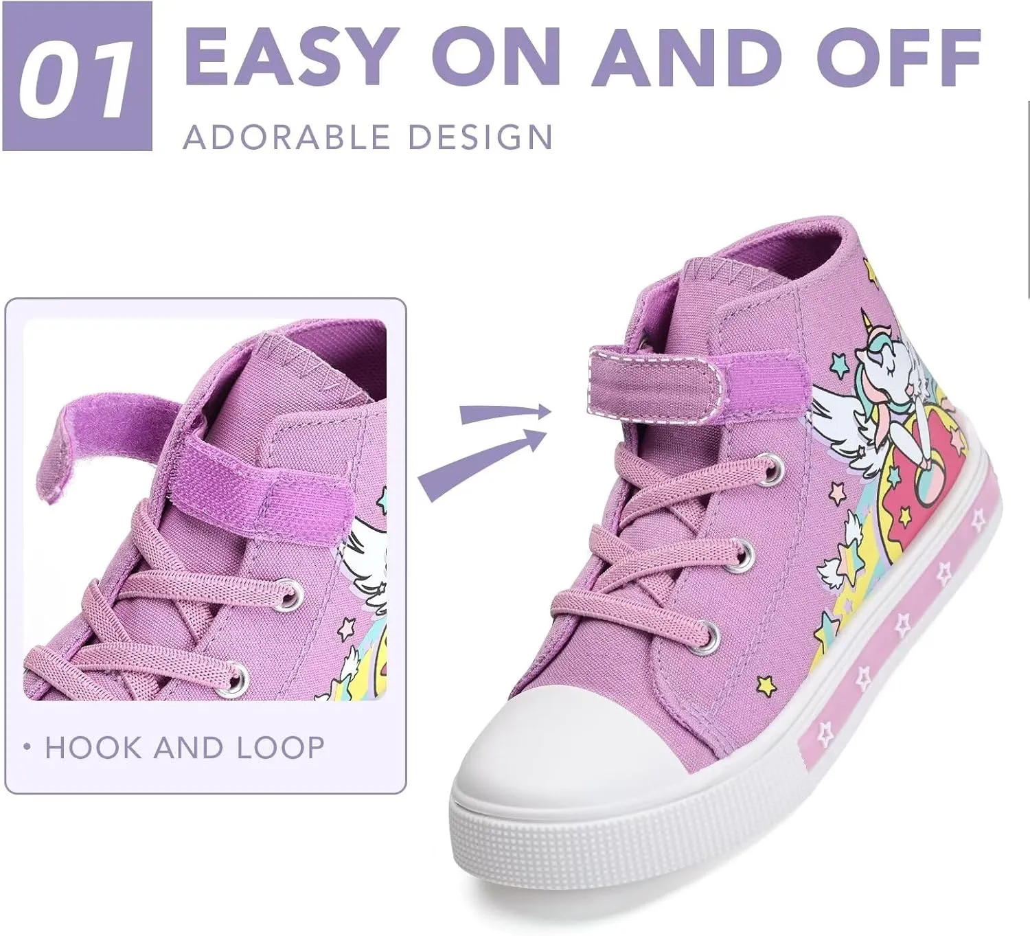 Boys Girls Light Up Sneakers Toddler Canvas High Top Fashion Sneaker Kids Casual Walking Shoes