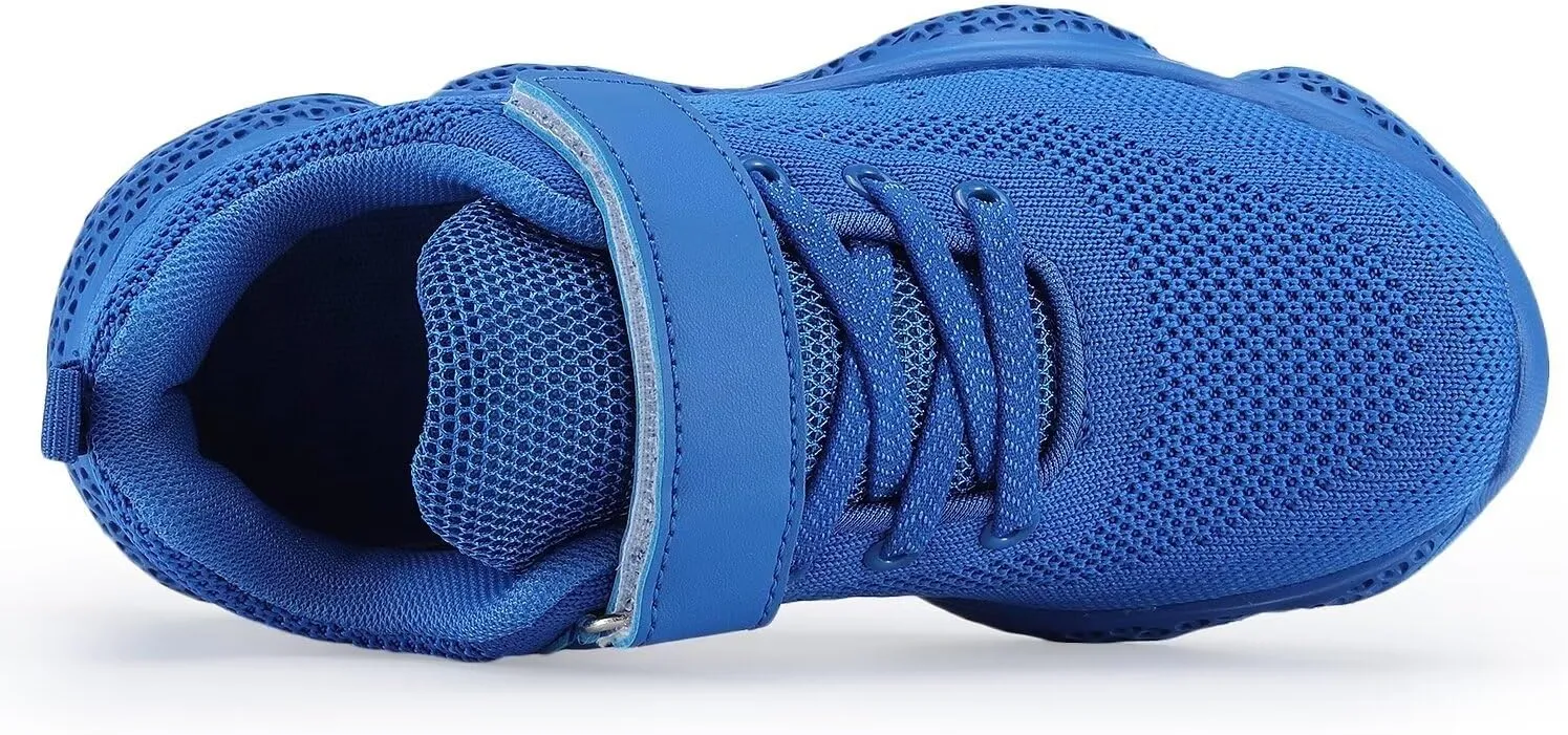 Boys Girls Sneakers Knitted Mesh Sports Shoes Breathable Lightweight Running Shoes for Kids Fashion Athletic Casual Shoes (Little/Big)