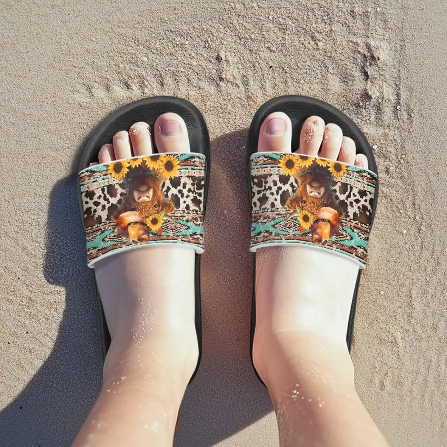 Boys Sandals with EVA Soft Sole Lightweight Slip-On Beach Slippers