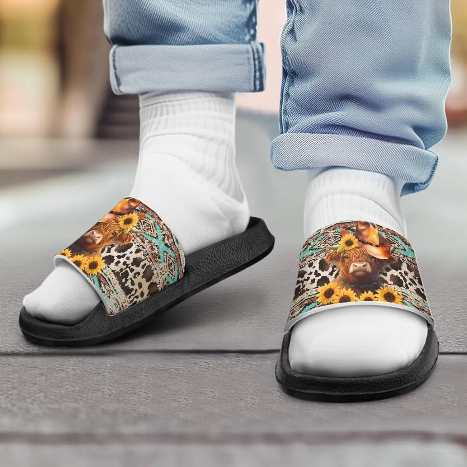 Boys Sandals with EVA Soft Sole Lightweight Slip-On Beach Slippers