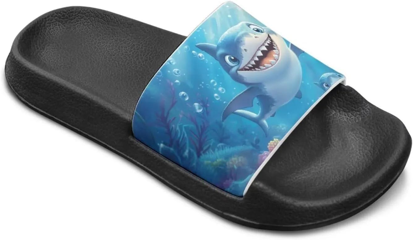 Boys Sandals with EVA Soft Sole Lightweight Slip-On Beach Slippers