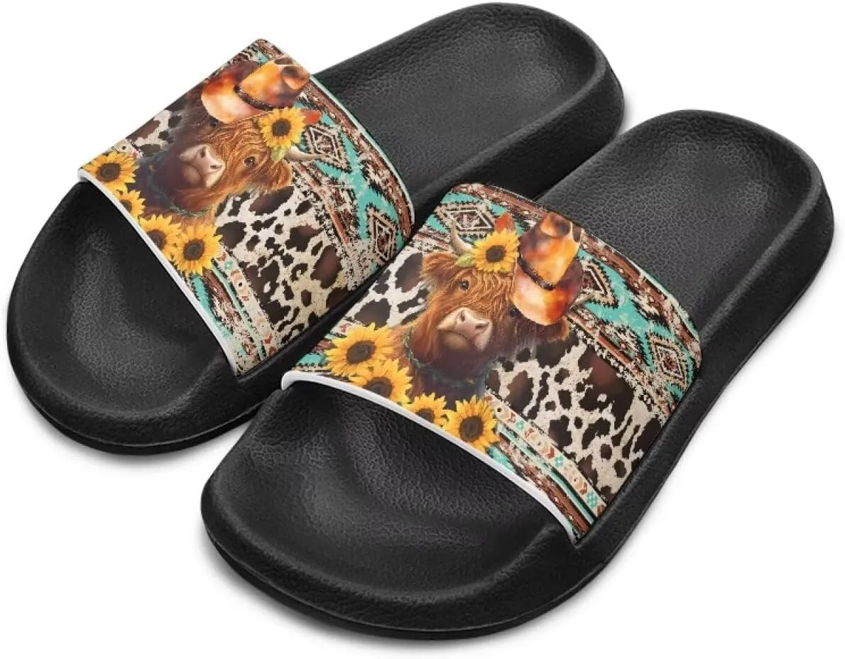 Boys Sandals with EVA Soft Sole Lightweight Slip-On Beach Slippers