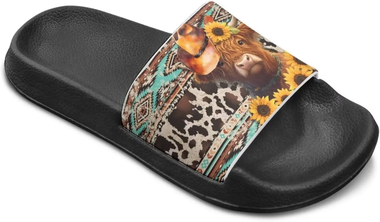 Boys Sandals with EVA Soft Sole Lightweight Slip-On Beach Slippers