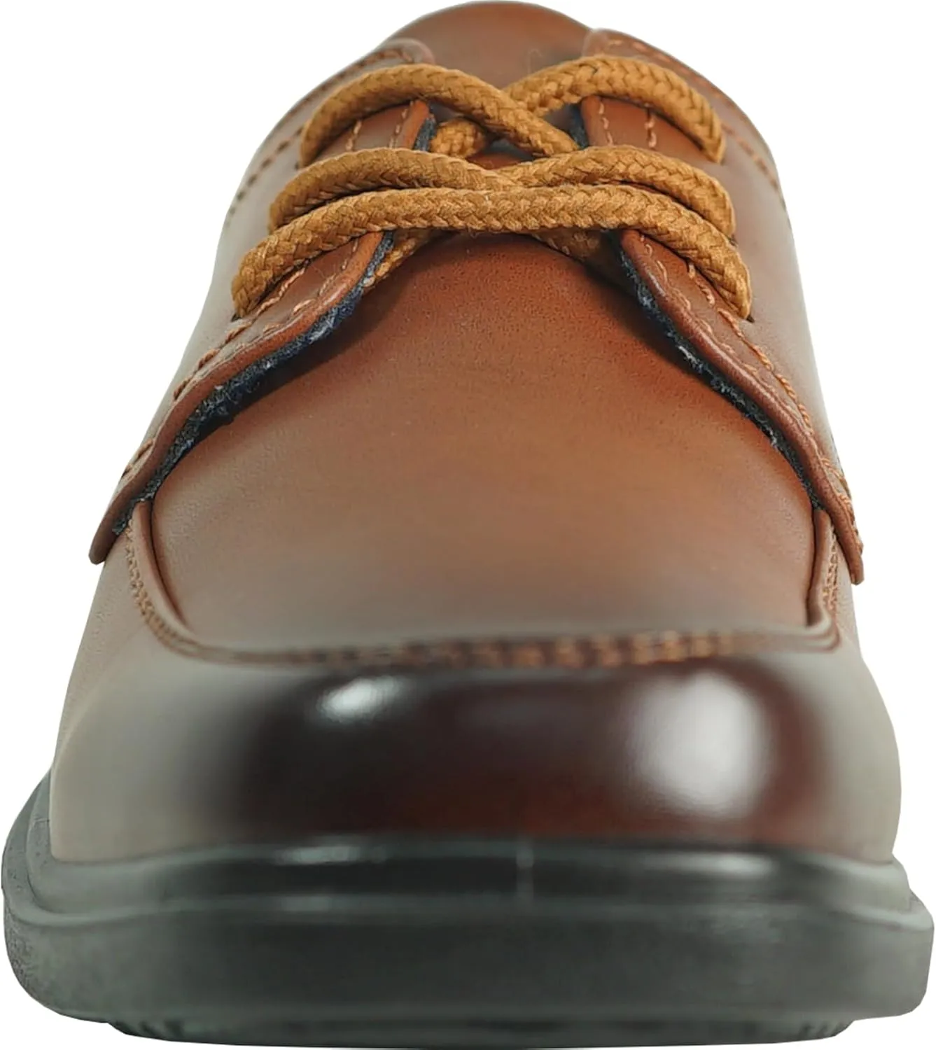 bravo! Boy Classic Slip-on Loafer and Lace-up Oxford William Kid Dress Shoe School Uniform with Removable Insole and Square Toe Black Brown Black Patent