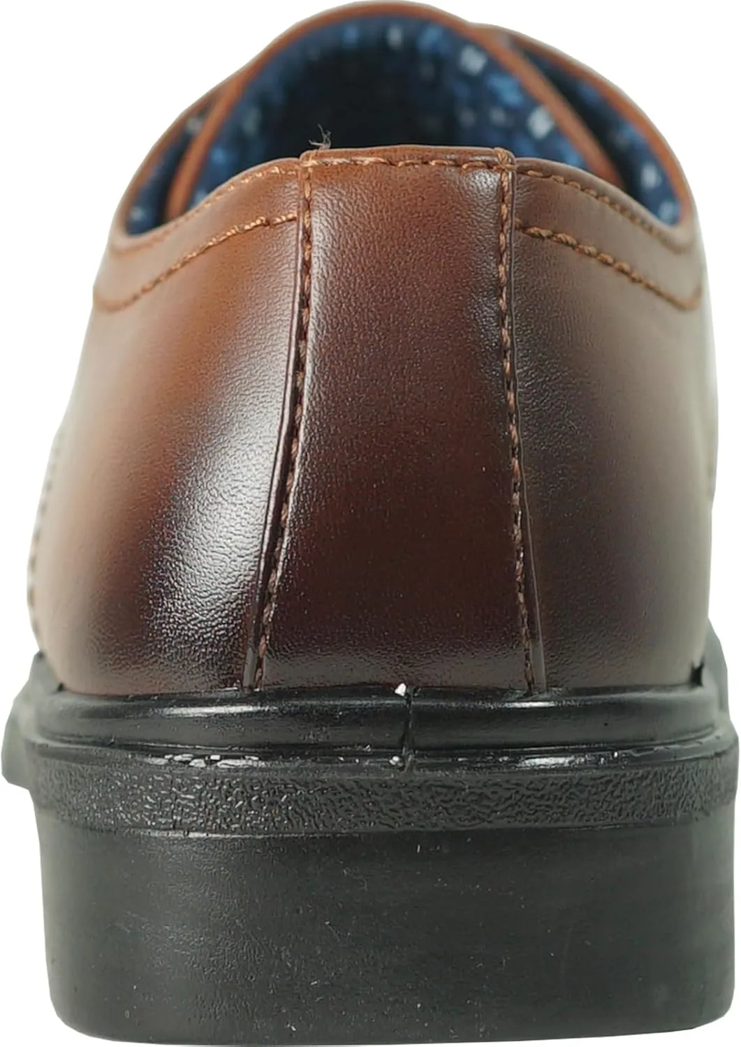 bravo! Boy Classic Slip-on Loafer and Lace-up Oxford William Kid Dress Shoe School Uniform with Removable Insole and Square Toe Black Brown Black Patent