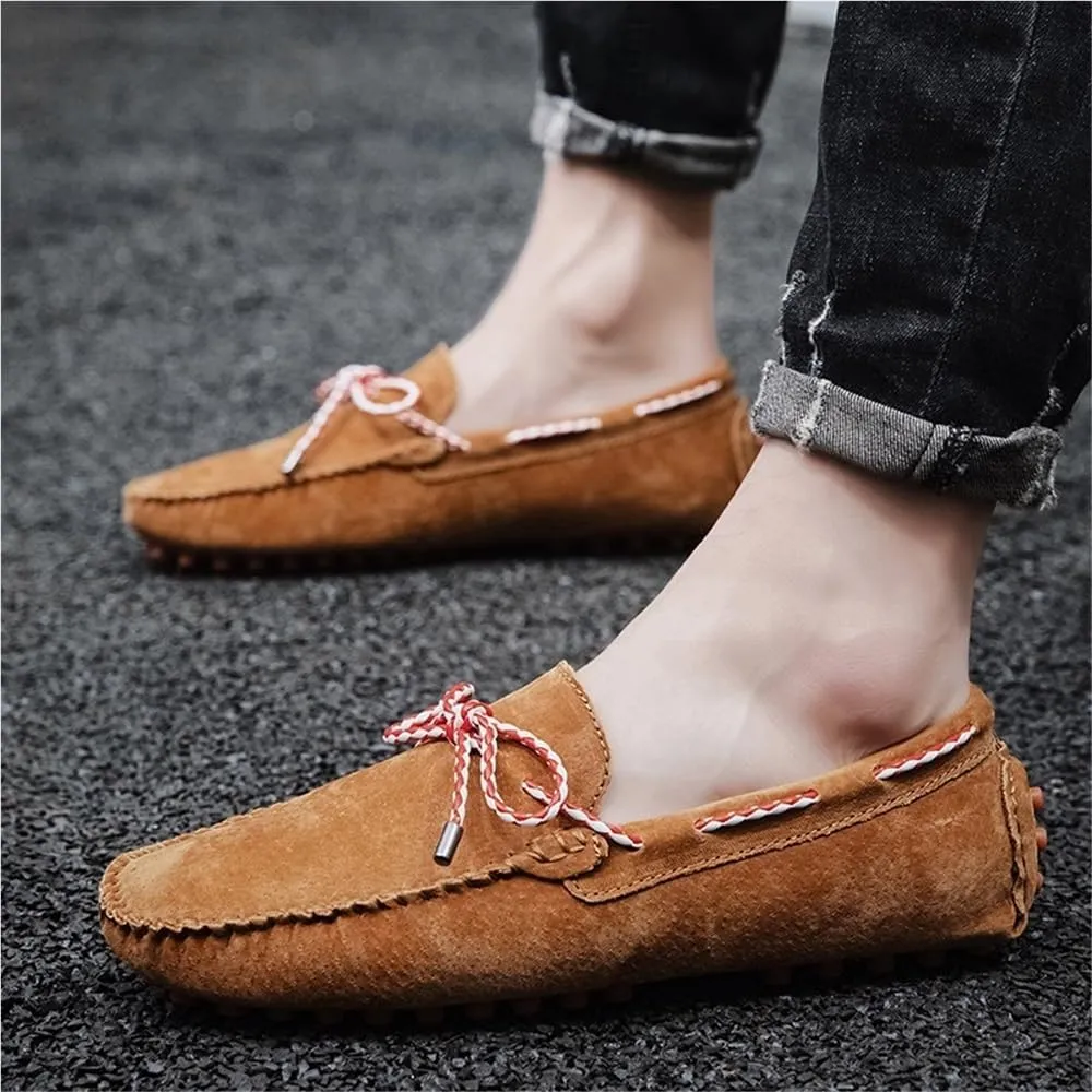 Breathable Simple Driving Outdoor Slip-ons Lightweight Slip Resistant Flexible Prom Mens Loafers