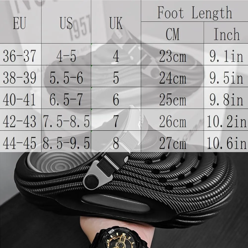 Breathable Slip-On Sandals for Men, Summer Hollow Thick-Soled Beach Slippers, Non-Slip Lightweight Comfort for Indoor Outdoor Activities