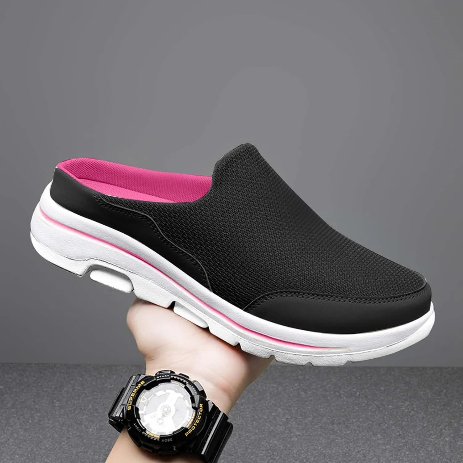 Breathable Slip on Shoes for Men Breathable Casual Comfortable Walking Sneaker Outdoor Non Slip Jogging Sneakers