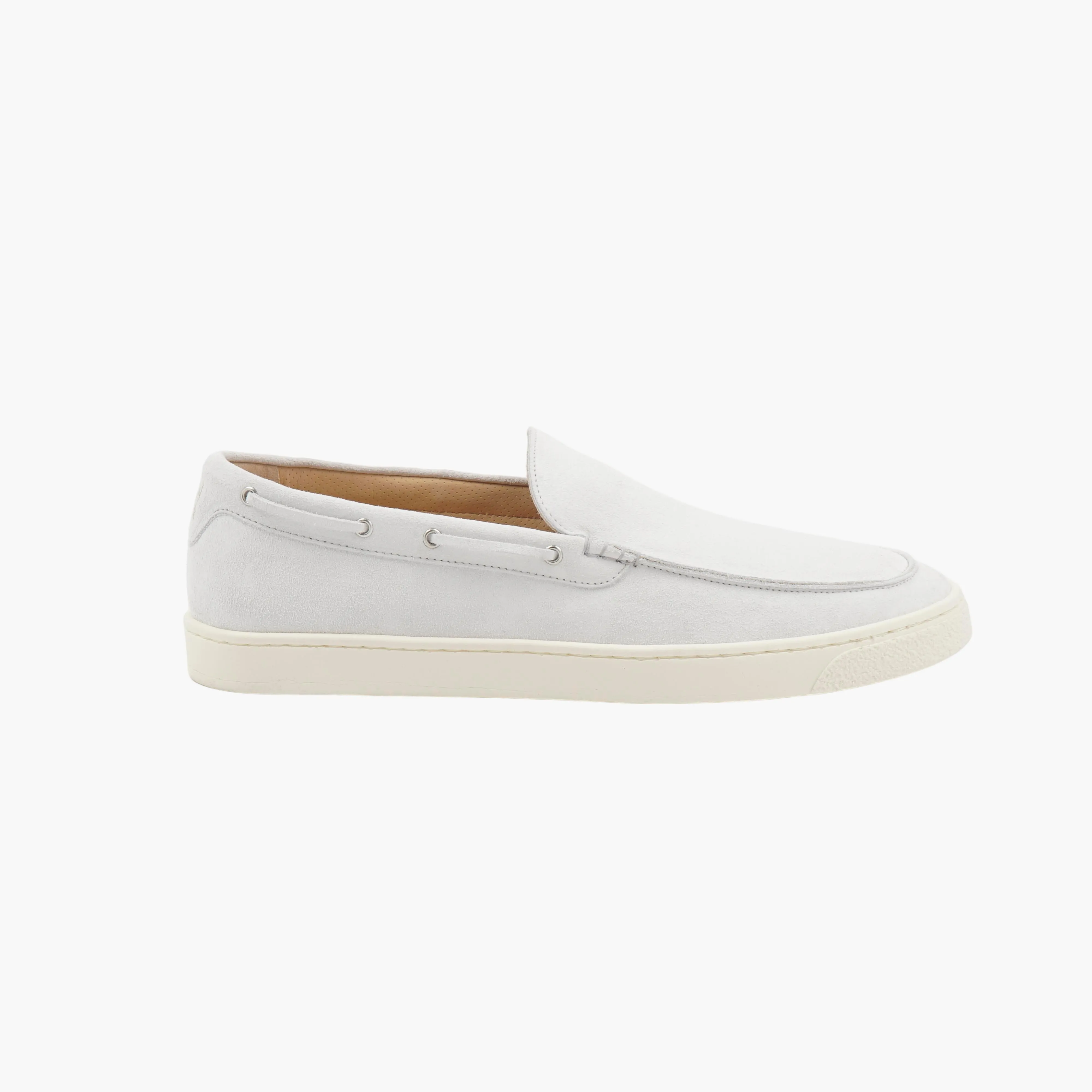 BRUNELLO CUCINELLI Suede Loafer Light Grey