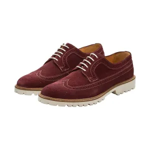 Burgundy Suede Lightweight Casual Derby
