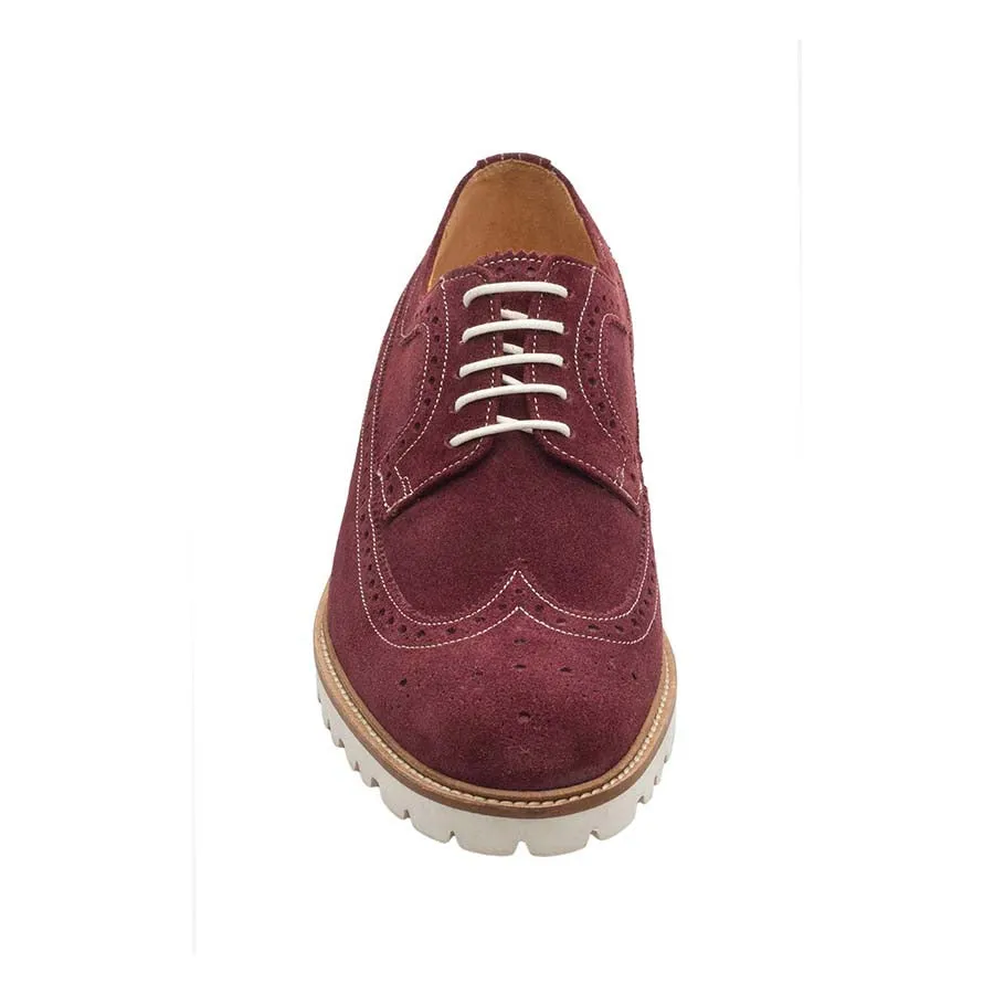 Burgundy Suede Lightweight Casual Derby