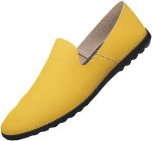 Business Cowhide Men's Shoes Summer Breathable Genuine Leather Moccasins Korean Soft Leather Loafers