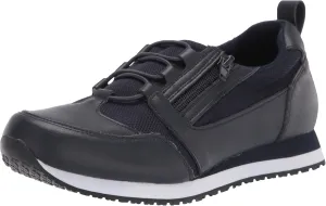by Easy Street womens Mckinley Clog, Navy Leather/Mesh, 8 US