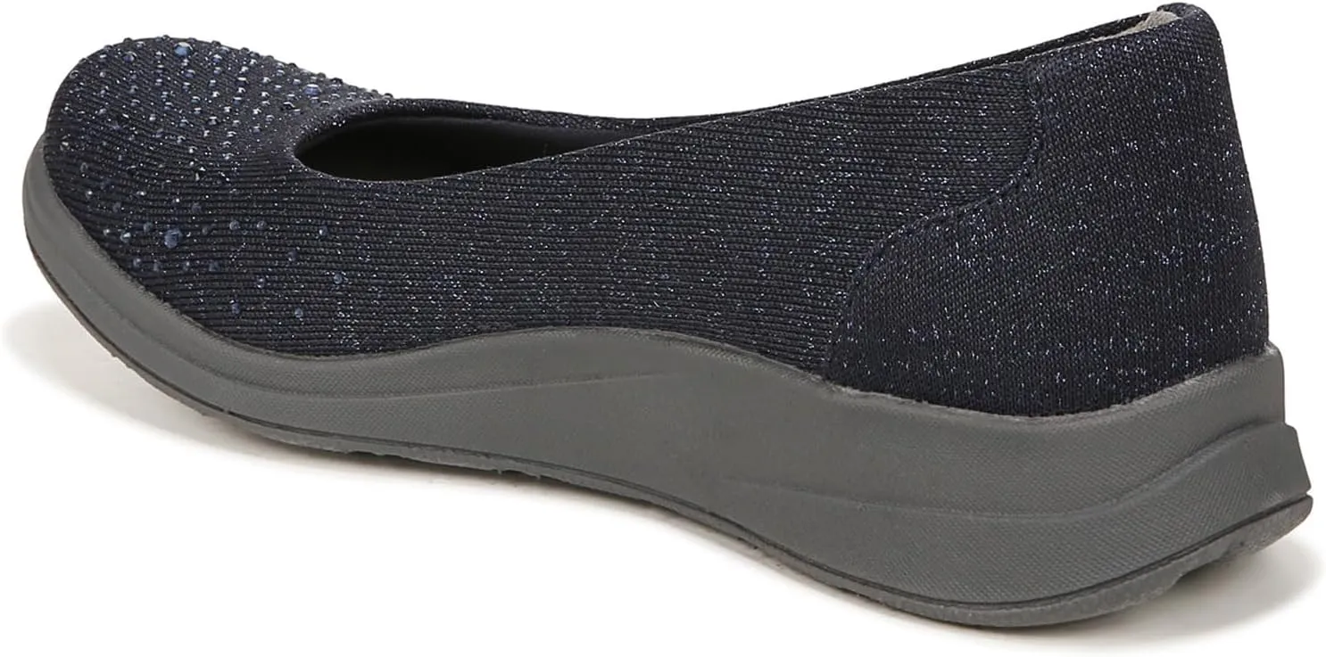 BZees Women's Golden Bright Machine Washable Slip on Loafer Sneaker