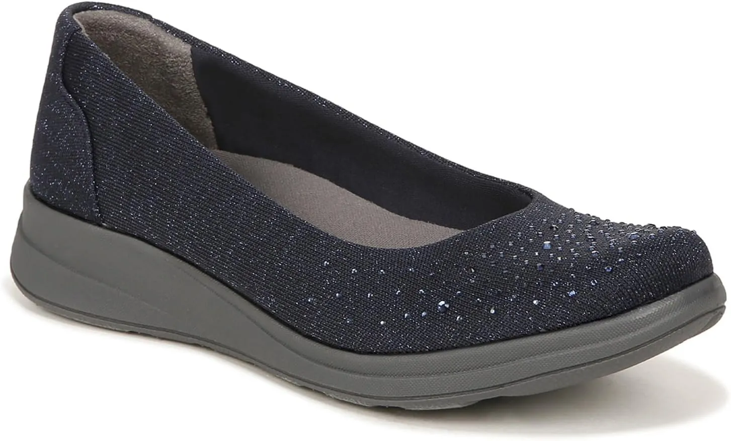 BZees Women's Golden Bright Machine Washable Slip on Loafer Sneaker