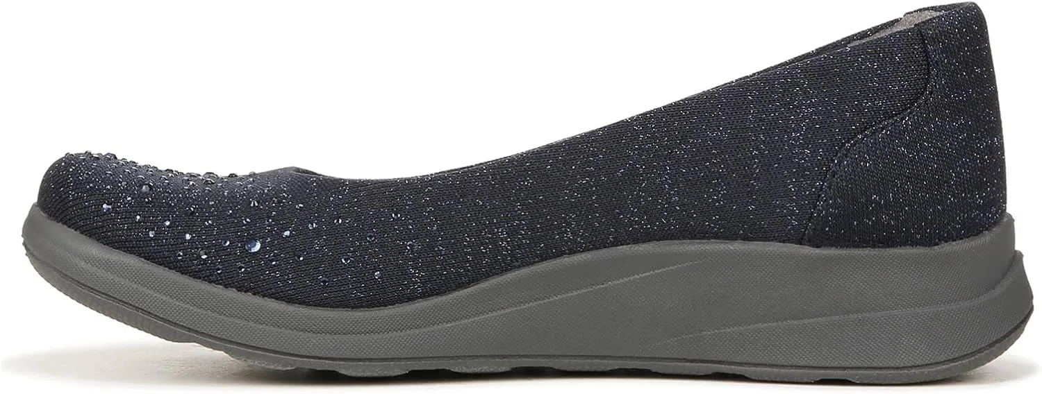 BZees Women's Golden Bright Machine Washable Slip on Loafer Sneaker