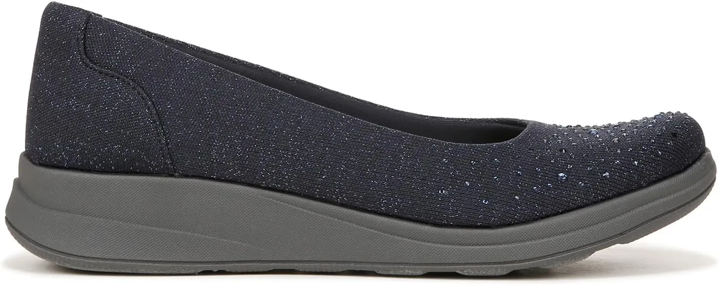 BZees Women's Golden Bright Machine Washable Slip on Loafer Sneaker