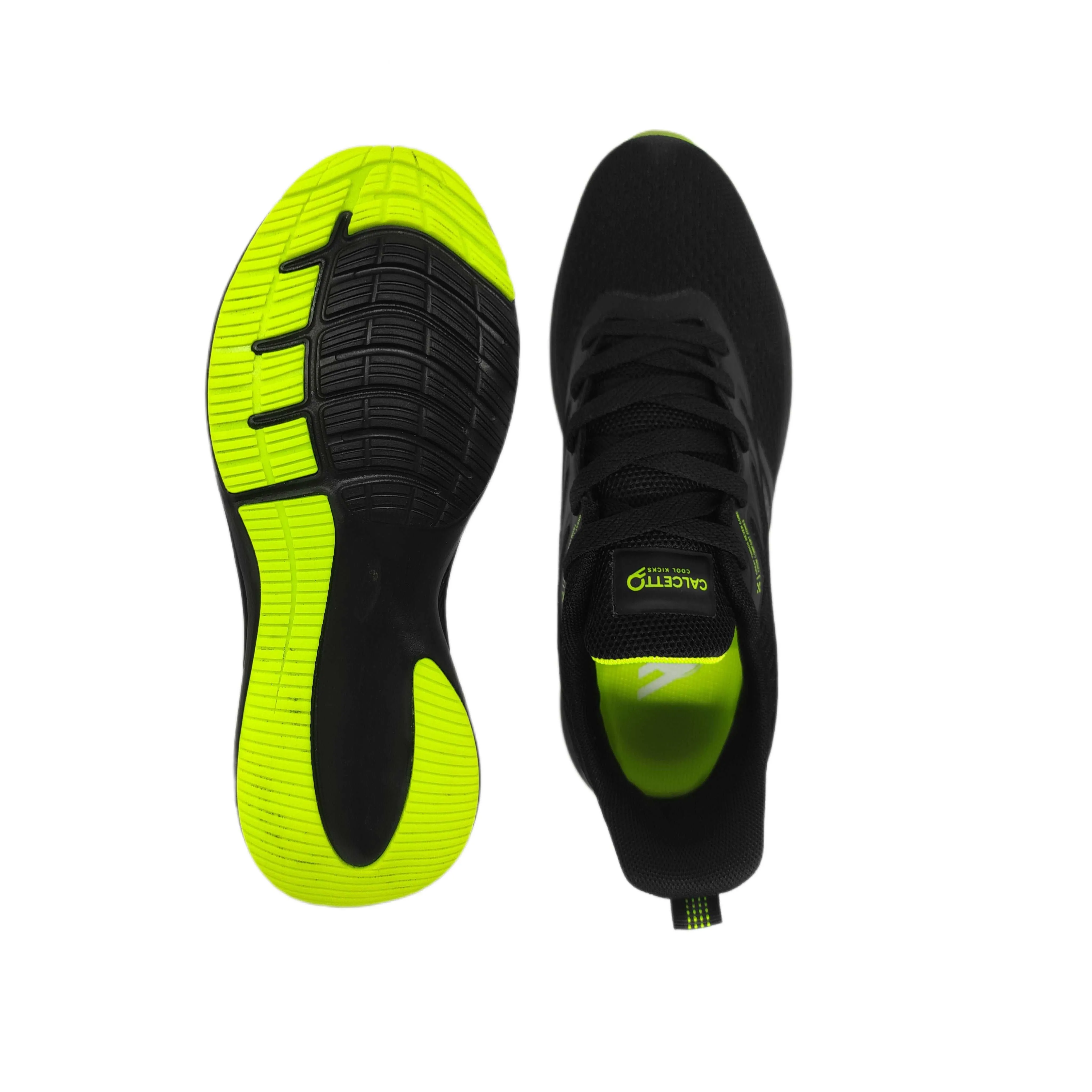 Calcetto Lightweight Casual Men'S Running Sports Shoes CLT-0964 Black Lime
