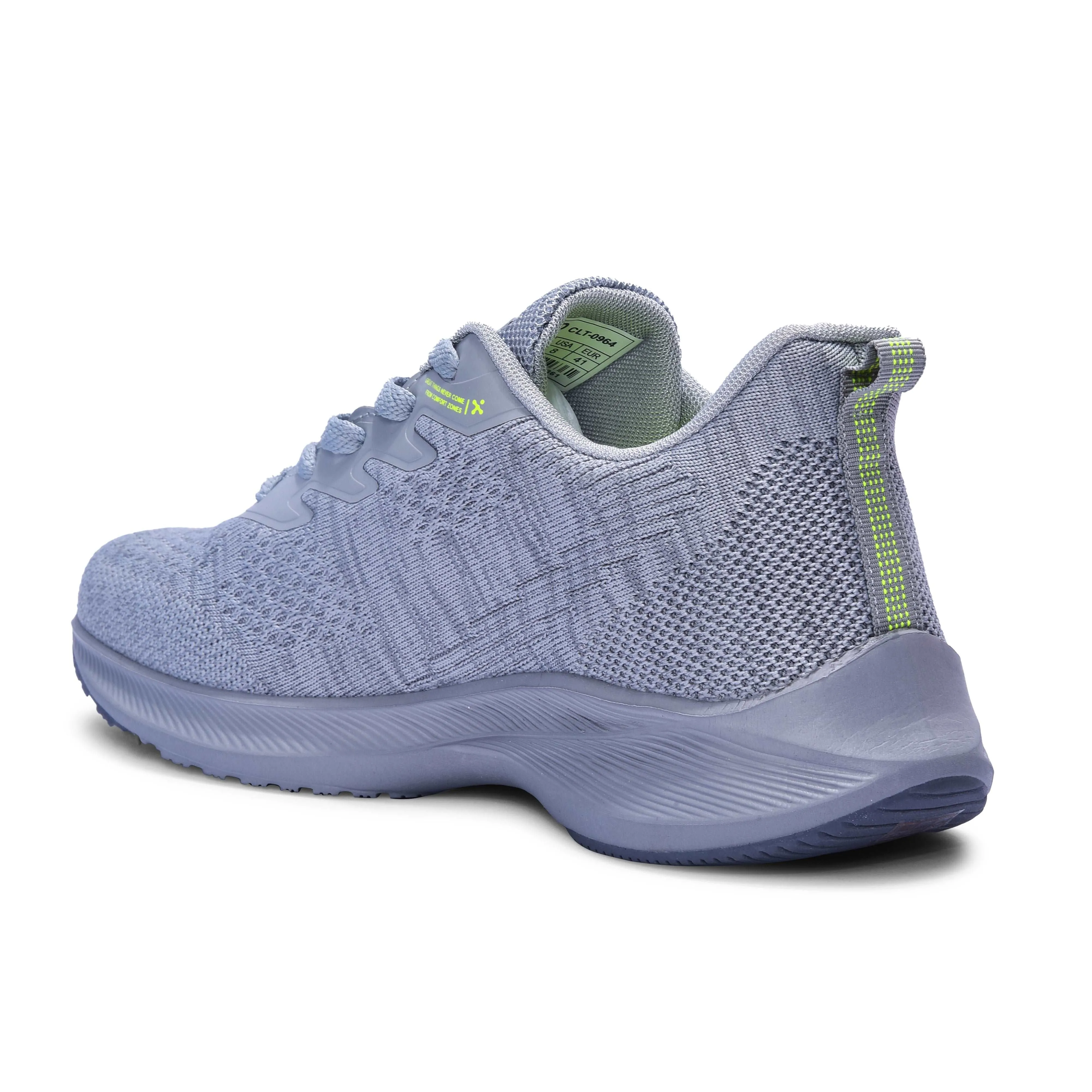 Calcetto Lightweight Casual Men'S Running Sports Shoes CLT-0964 Light Grey Lime