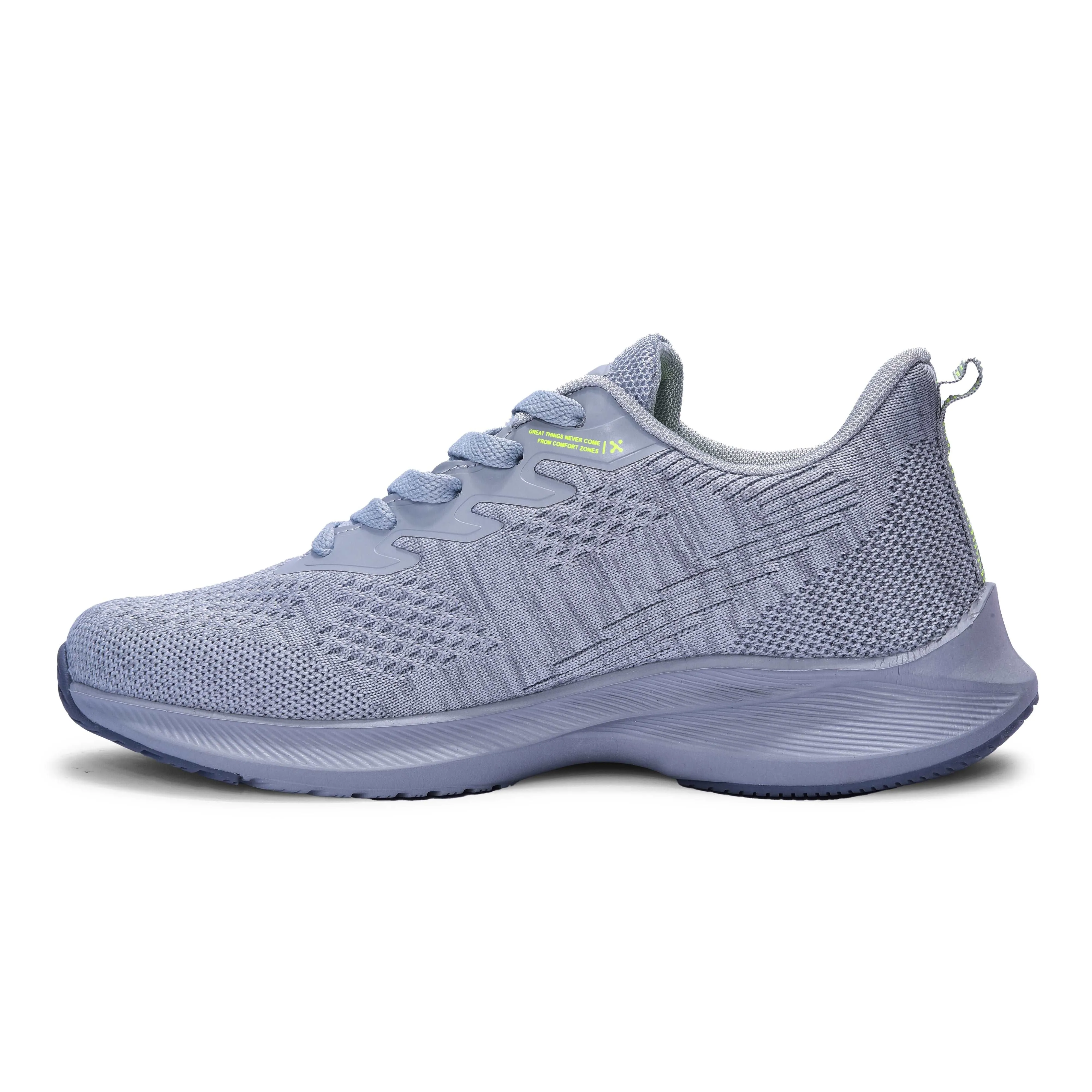 Calcetto Lightweight Casual Men'S Running Sports Shoes CLT-0964 Light Grey Lime