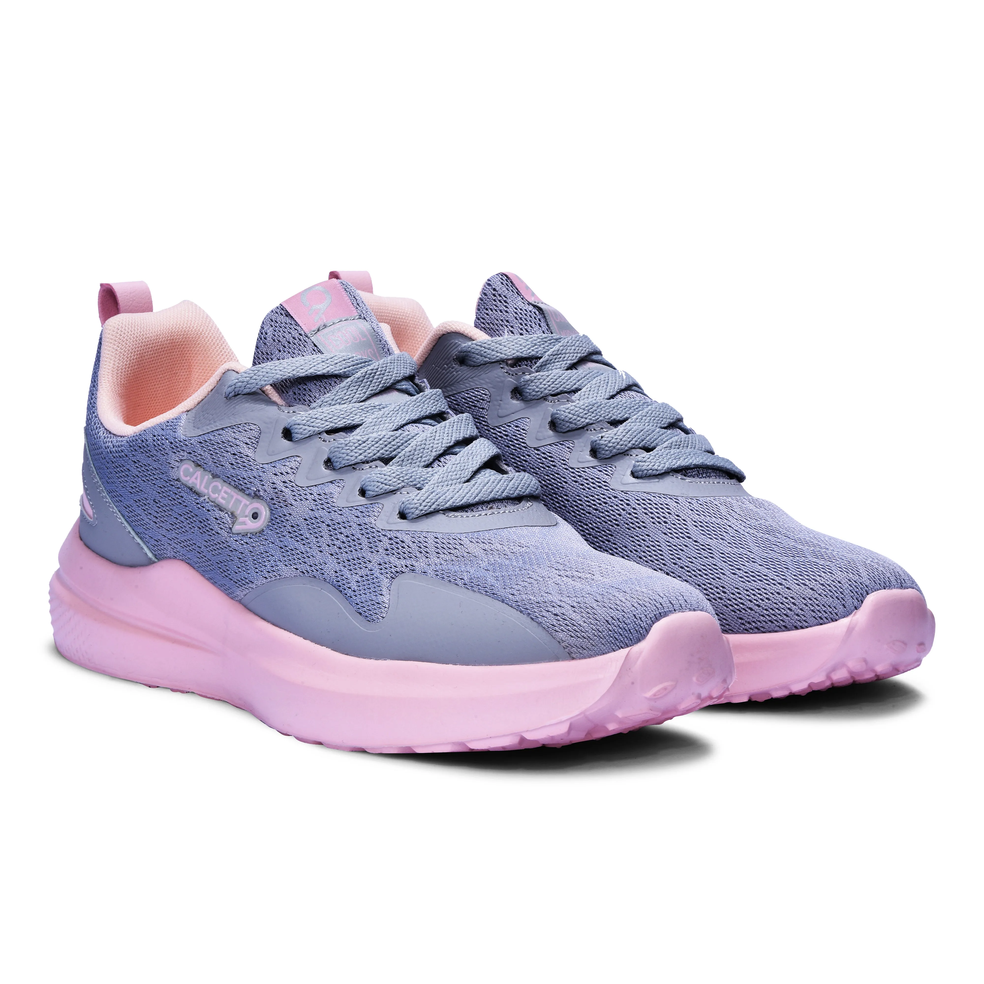Calcetto Lightweight Casual WoMen's Running Sports Shoes CLT-9828 Light Grey Pink