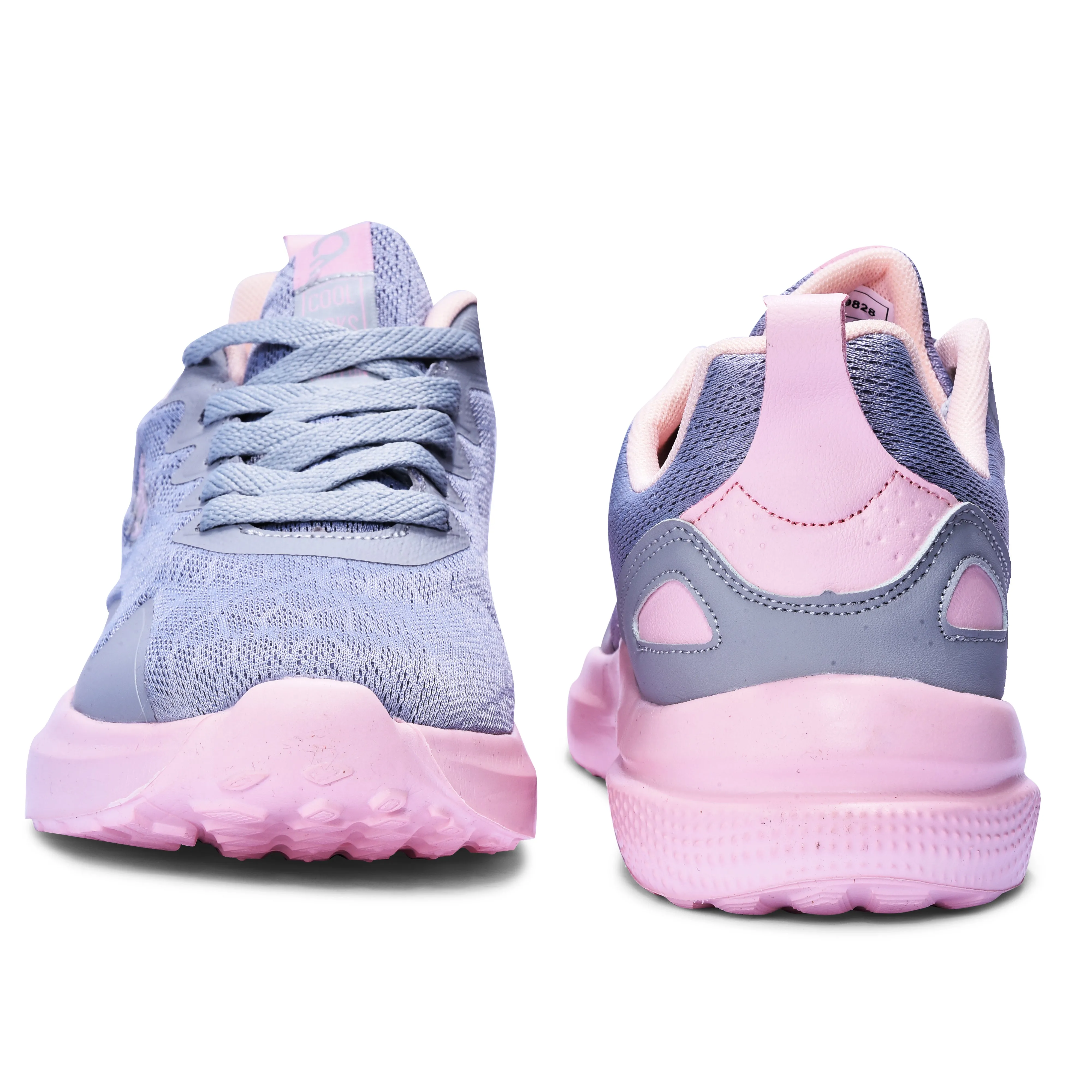 Calcetto Lightweight Casual WoMen's Running Sports Shoes CLT-9828 Light Grey Pink