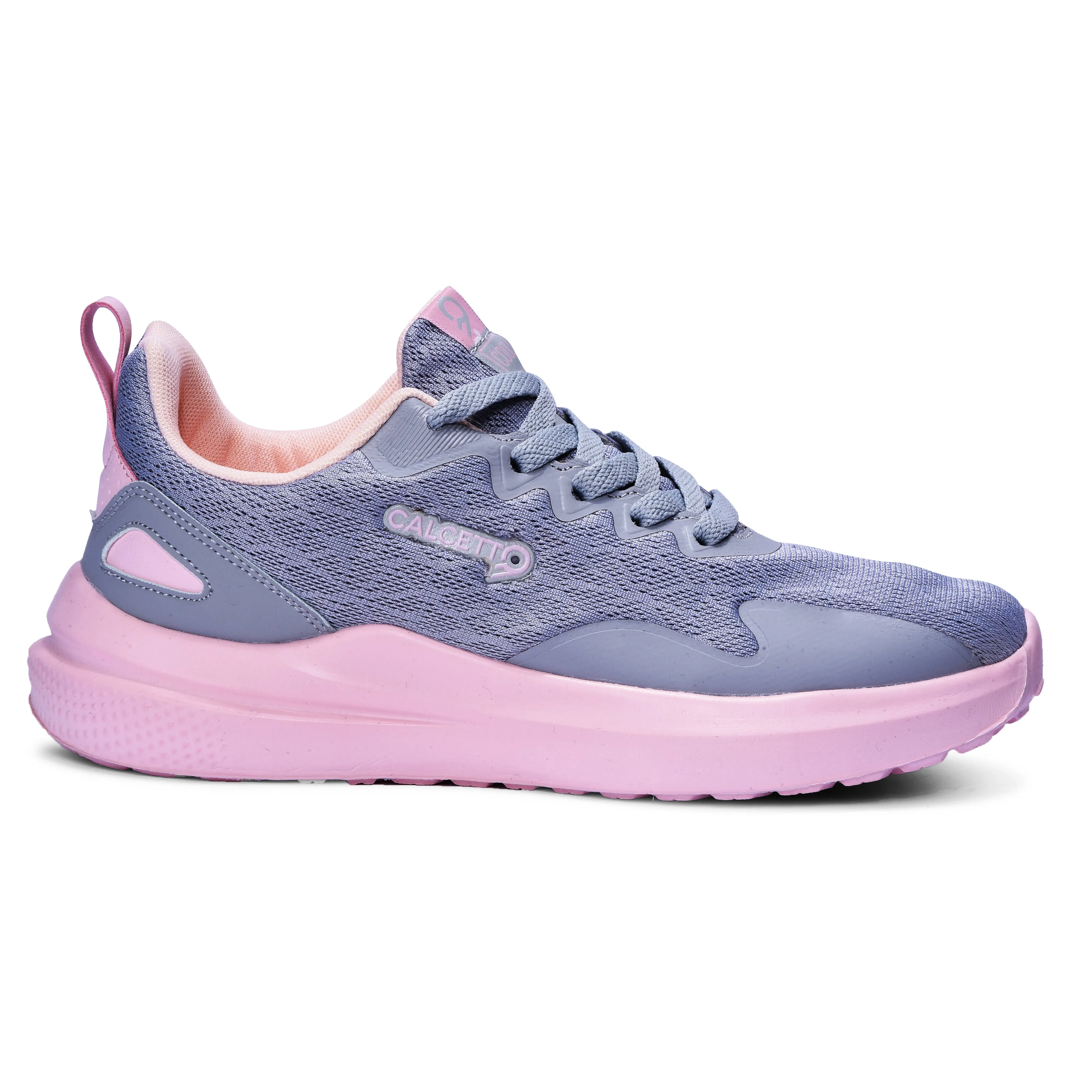 Calcetto Lightweight Casual WoMen's Running Sports Shoes CLT-9828 Light Grey Pink