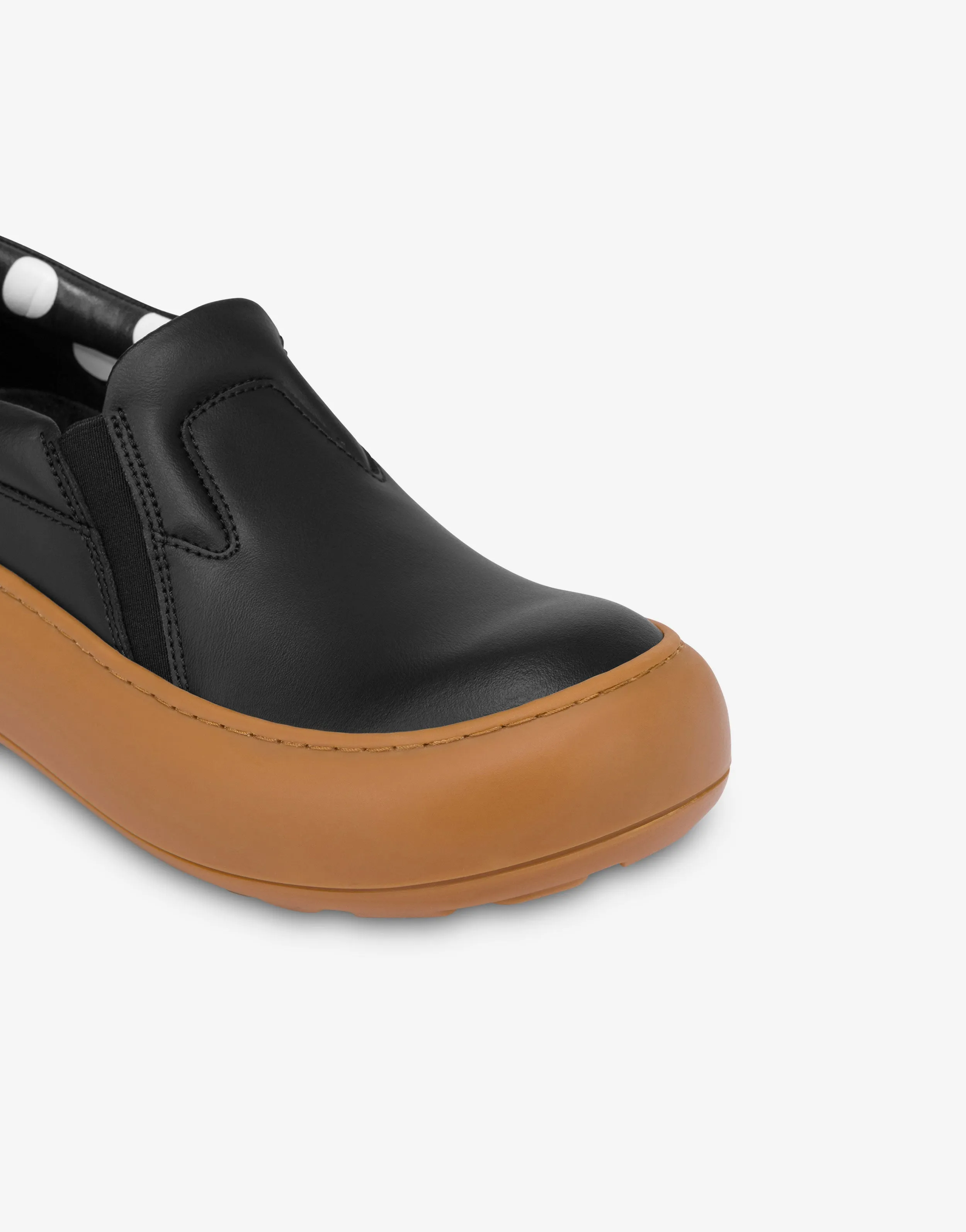 Calfskin slip-on trainers