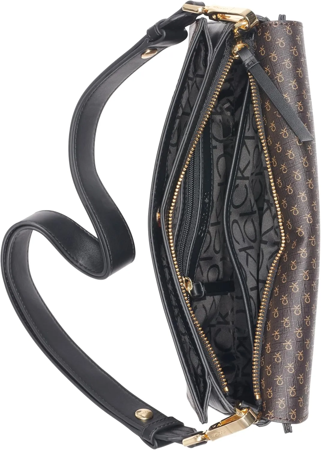 Calvin Klein Basalt Flap Demi Shoulder Bag