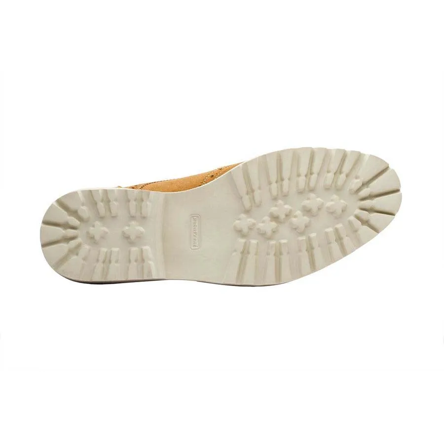 Camel Suede Lightweight Wingtip Monks