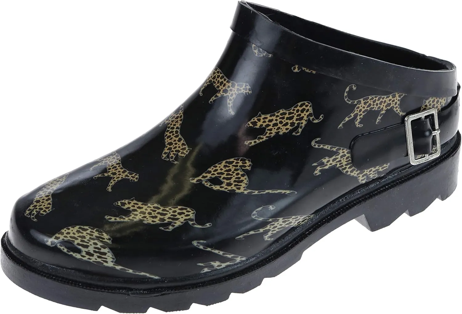 Capelli New York Ladies Modern Printed Slip On Rain Clogs