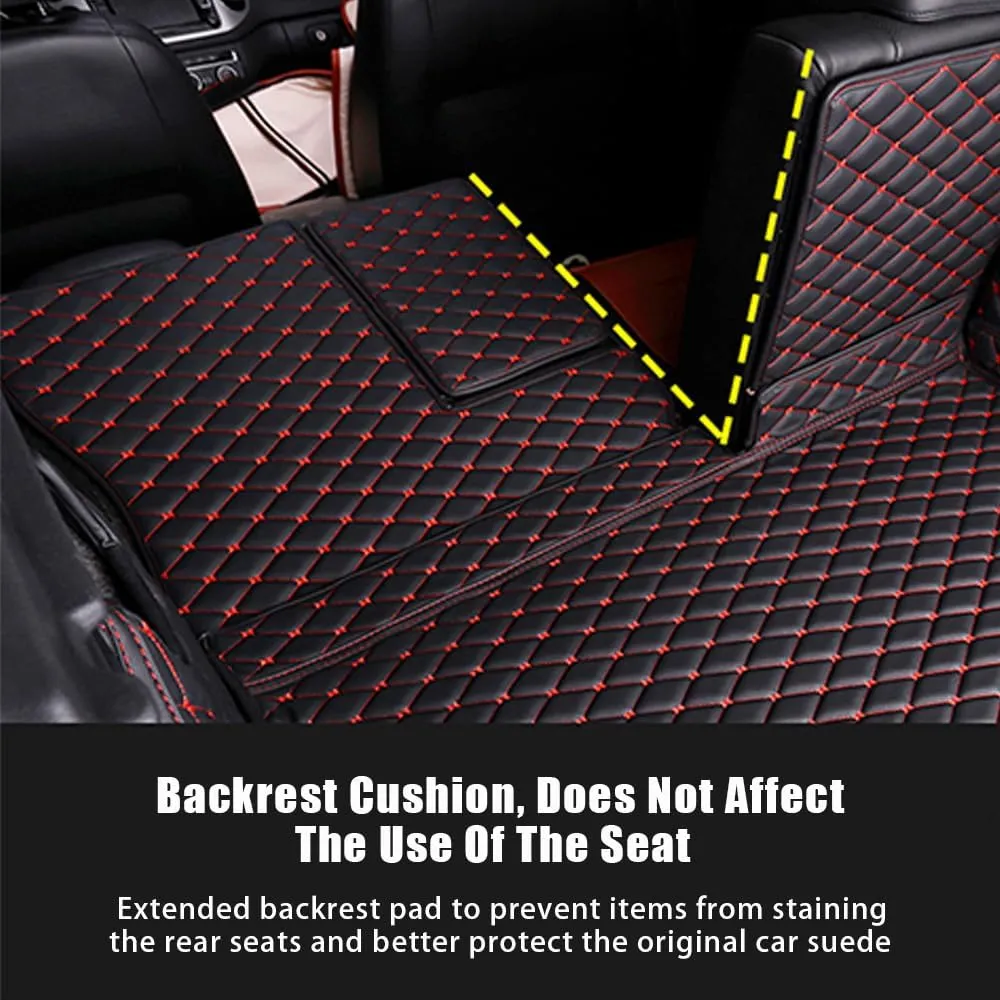 Car Boot Mats for Mitsubishi Eclipse Cross 2018 2019 2020 2021 2022 2023 2024 Leather Full Coverage Car Cargo Storage Tray Protector Mats Boot Liner Mat Trunk Protector Mat Accessories