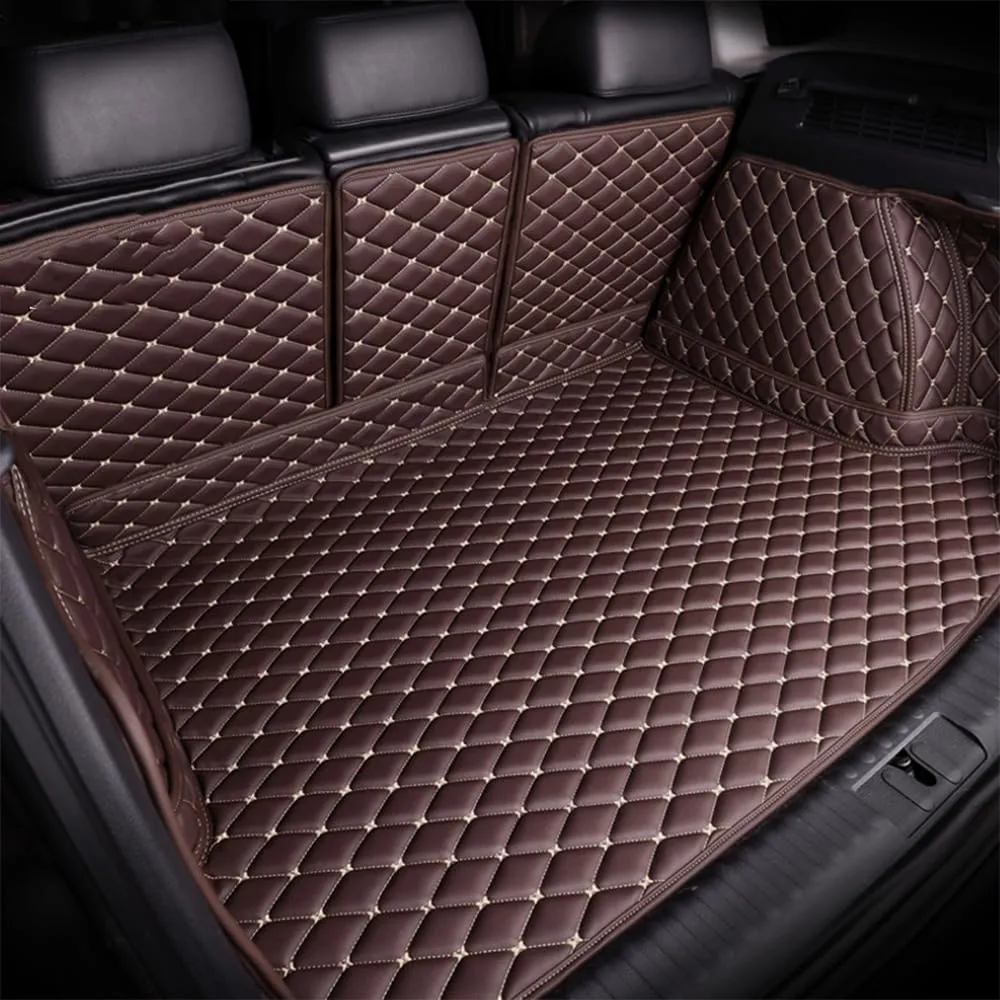 Car Boot Mats for Mitsubishi Eclipse Cross 2018 2019 2020 2021 2022 2023 2024 Leather Full Coverage Car Cargo Storage Tray Protector Mats Boot Liner Mat Trunk Protector Mat Accessories