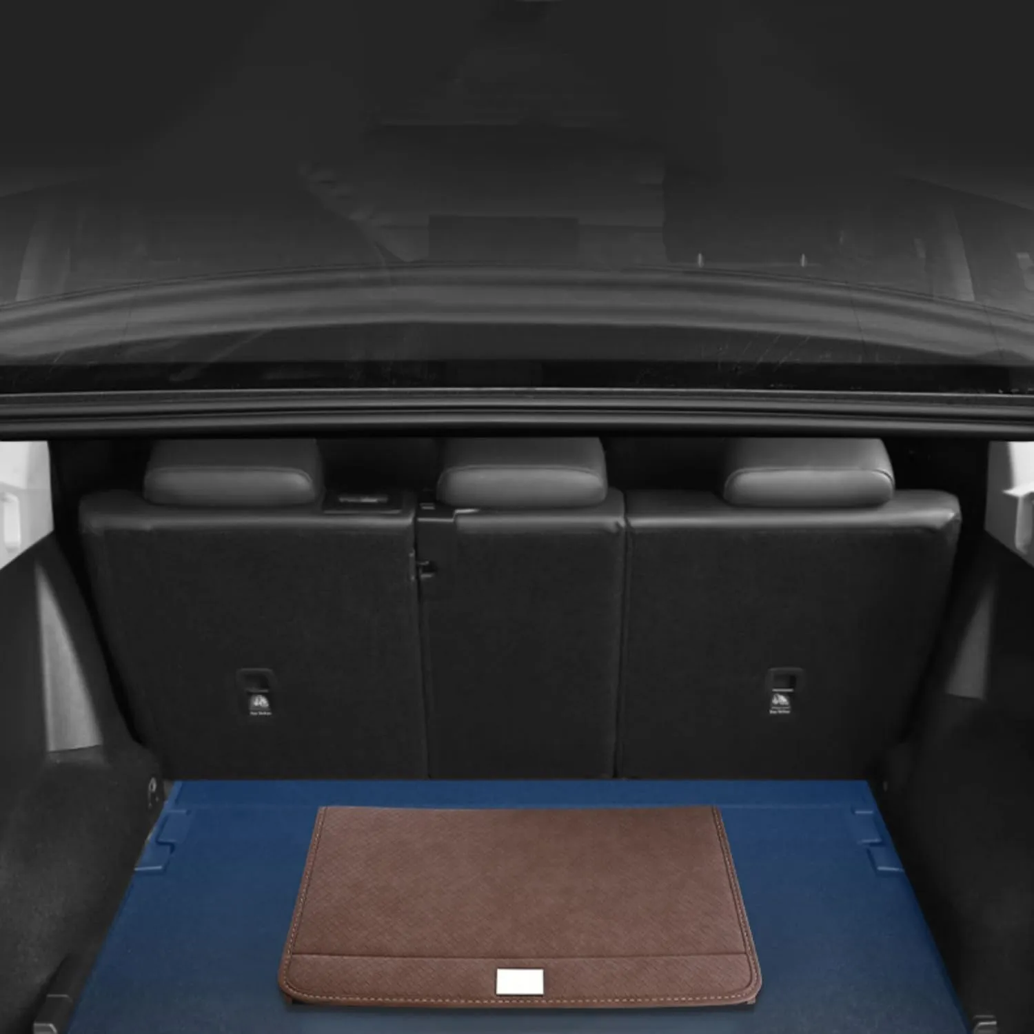 Car Boot Organiser,Car Trunk Organizer, Foldable Car Boot Tidy Storage Box Waterproof PU Car Boot Storage Organiser for Jaguar XJ XFL XEL E-PAC F-PACE,B Red-S