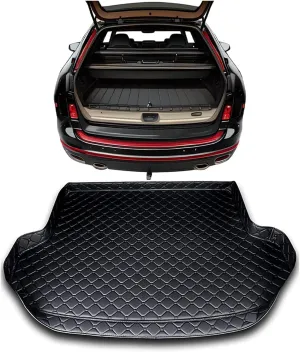 Car Leather Boot Mats for Mitsubishi Mirage 2012-2022, Waterproof Anti Scratch Anti Slip Trunk Pad Cargo Protector Liners Auto Accessories,D