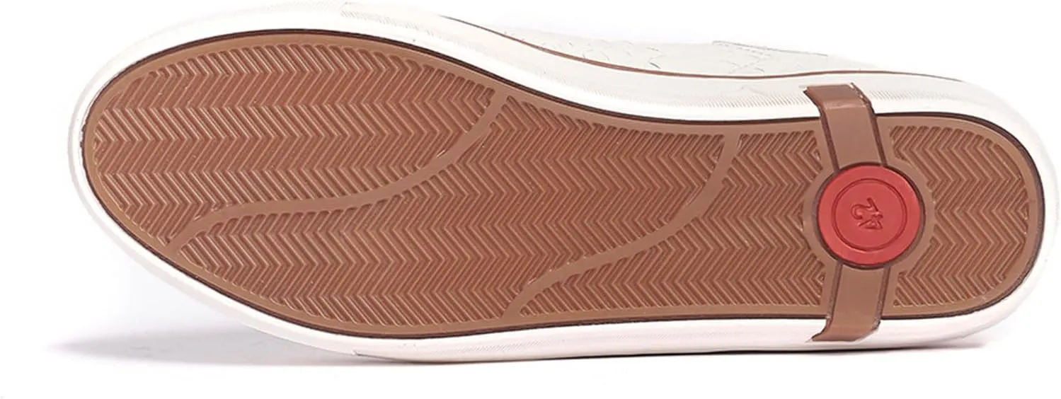 Carlos Santana Leather Walker Reptile Sneaker for Men | 100% Leather | Durable Rubber Outsole & Removable Leather Cushioned Footbed