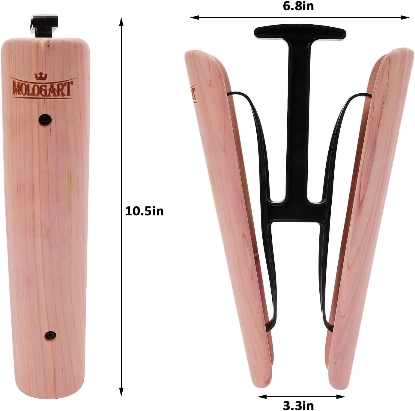 Cedar Boot Tree for Women's Tall Cowboy Boots | Boot Shaper Support, Moisture Absorption & Odor Control