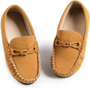 CENCIRILY Toddler Boys Girls Loafers Soft Slip On Little Kid Oxford Dress Flats Casual Boat Shoes School Uniform Moccasin Walking Shoes
