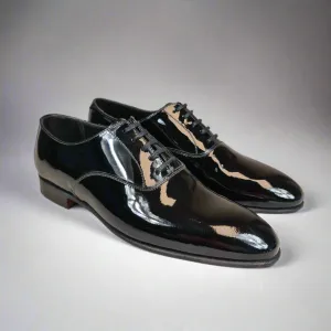 Cheam Black Patent (5.5E) Crockett & Jones