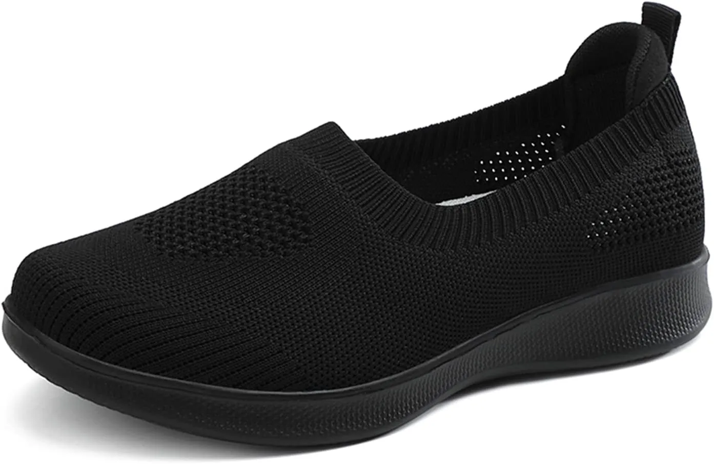 ChicWind Women's Mesh Walking Loafer Shoes Slip on Sock Sneakers Easy Nurse Flat Work Shoes
