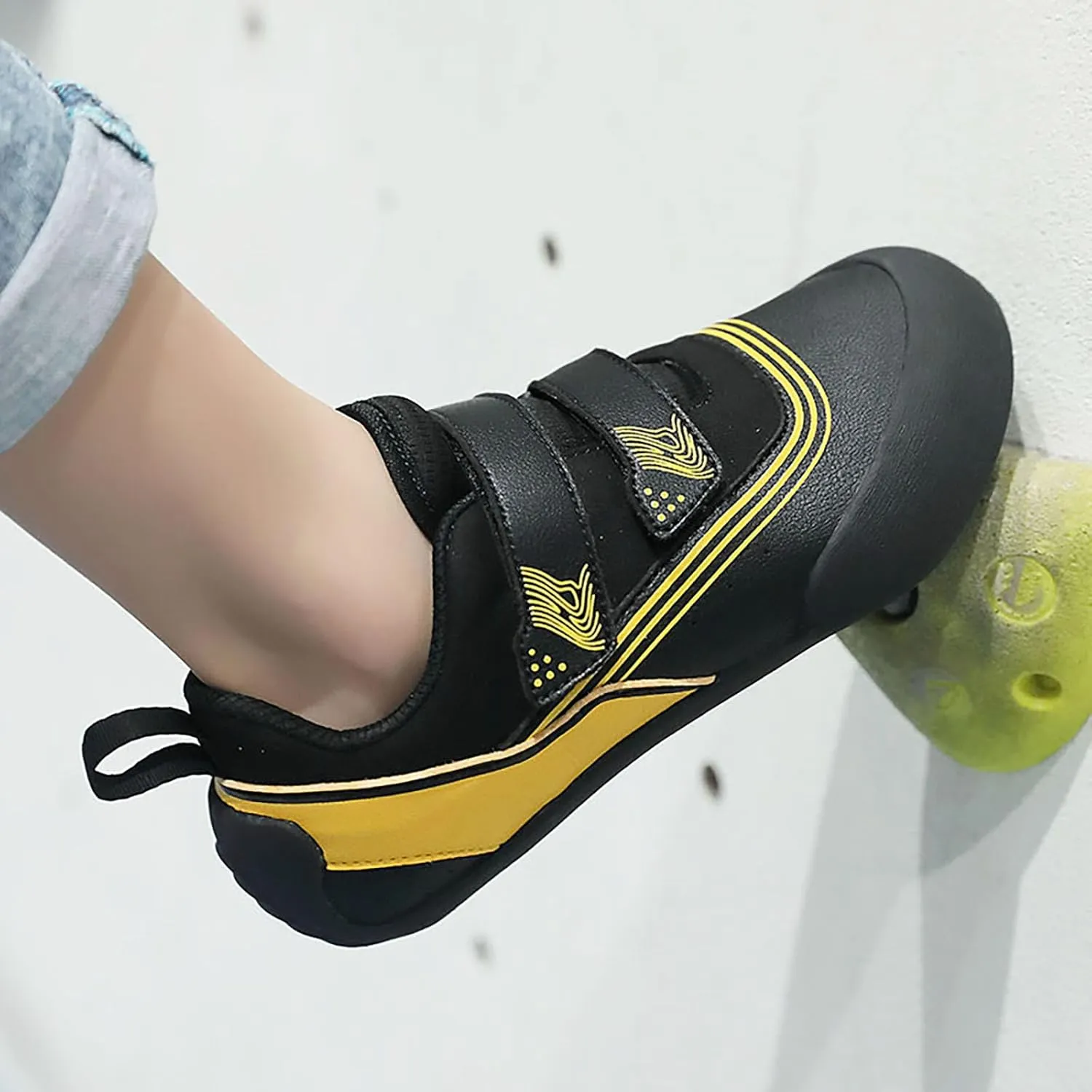 Climbing Shoes Mens Light Anti-Slip Indoor Outdoor Rock Climbing Sneaker for Beginners Professional Climbers