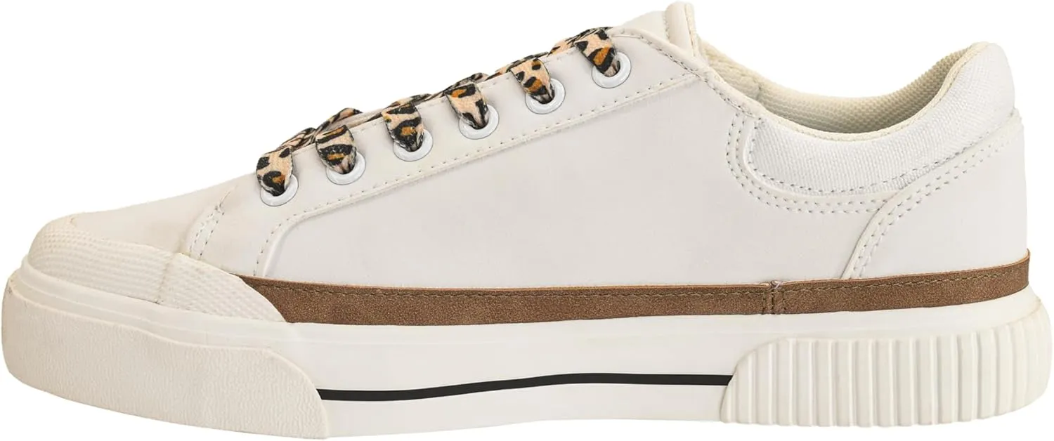 Corkys Footwear Hey Girl Womens Thats Her Fashion Sneaker - Featuring Two Stripes on The Side, Cushioned Insoles for All Day Wear, and A Lace-Up Design
