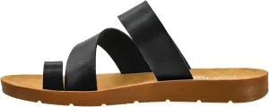 Corkys Footwear Just A Fling Sandals - Features a Toe Wrapped strap for Stability, Unbeatable Cushioned Insoles for Comfort, Slip-on Technology for Easy On and Off