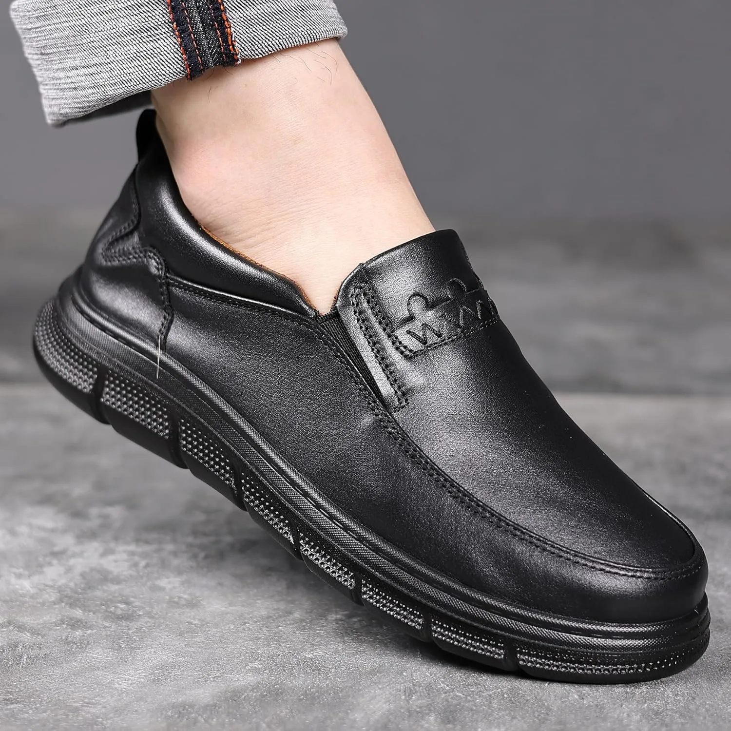 COSIDRAM Mens Casual Loafers Comfortable Soft Classic Moccasin Slip On Daily Walking Shoes