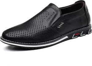 COSIDRAM Mens Casual Shoes Slip on Loafers Lightweight Hollow Out Breathable Male Shoes