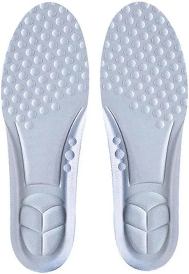 CSCDD Breathable Sports Insoles for Sneakers Shock Absorption Shoe Sole Deodorant Template Running Foot Pads Inner Soles Feet Shoes(Black,Small)