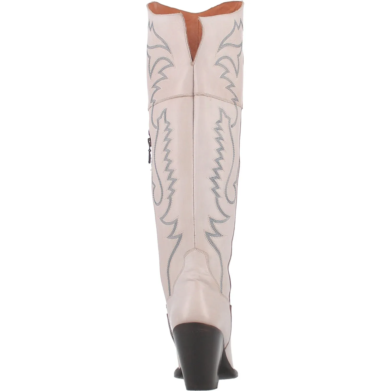 Dan Post Women's Loverly Leather Snip Toe Fashion Boot - White