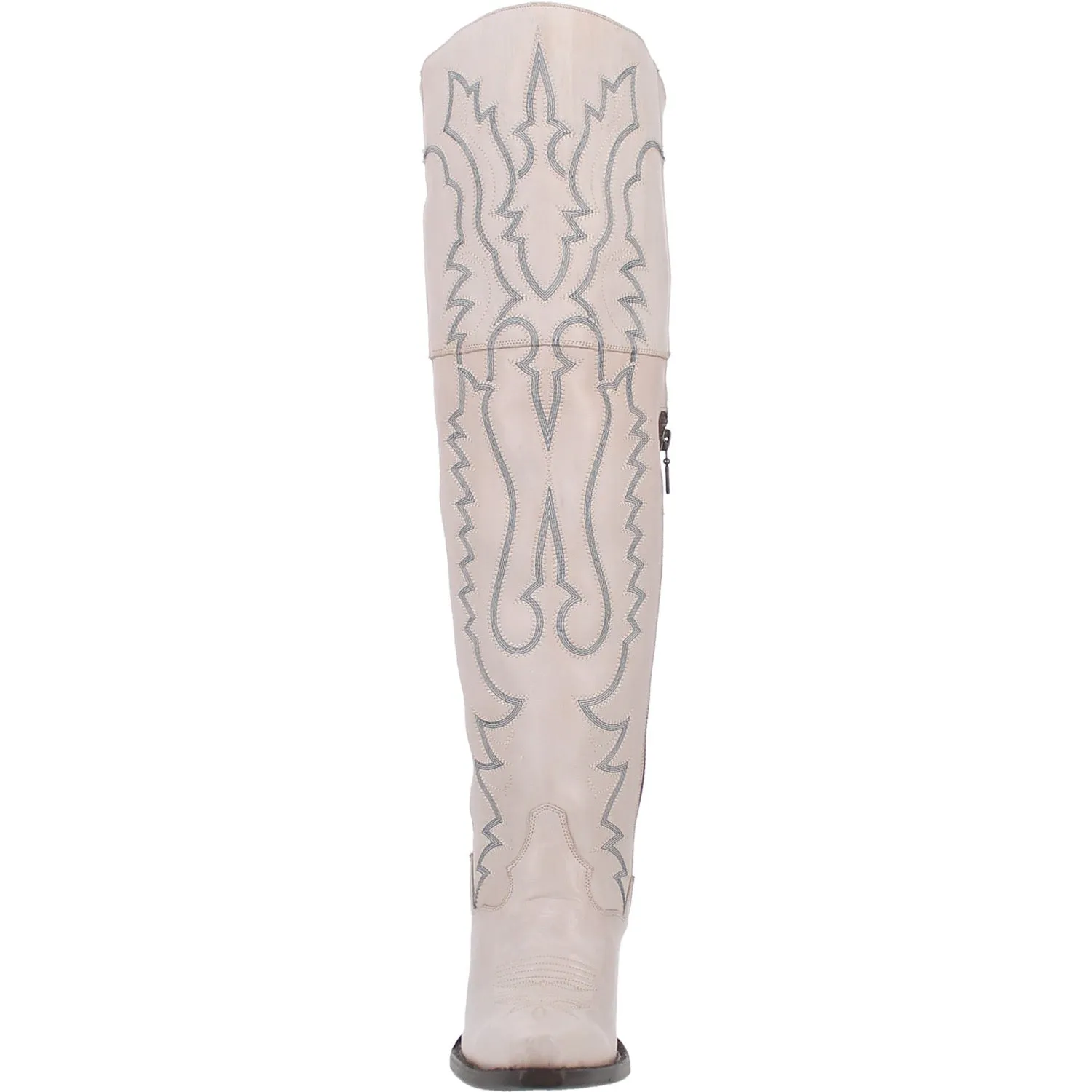 Dan Post Women's Loverly Leather Snip Toe Fashion Boot - White